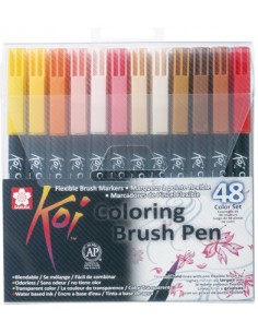 KOI Coloring Brush Pen Set 48