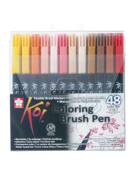 KOI Coloring Pinselstift Set 48