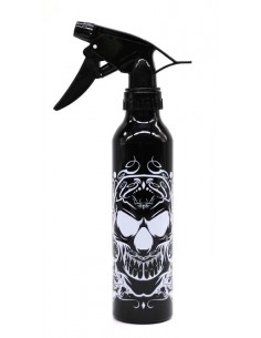 Black-Alu Spray bottle skull (300ml)