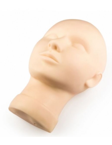 Training head for silicone skin