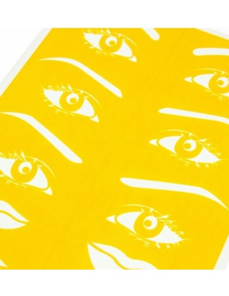 Practice skin for lips, eyes and brows (yellow)