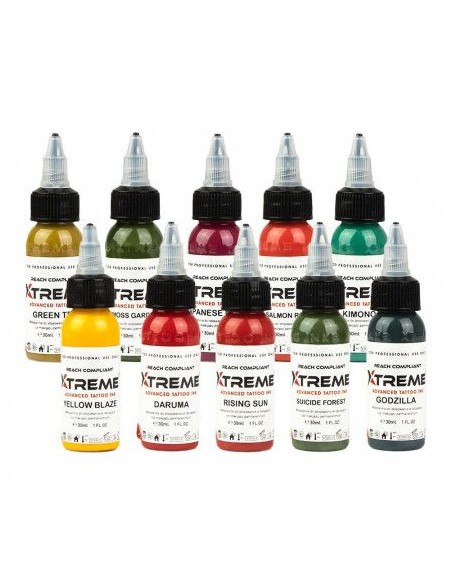 XTreme Ink - Traditional Japanese Color Set (10 x 30ml)